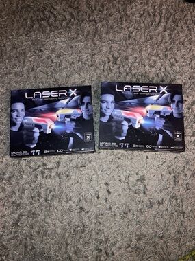 Laser X Micro B2 Blaster Pack - White & Orange (2-Pack) 4 pieces